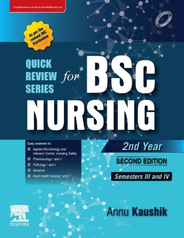Quick Review Series for B.Sc. Nursing: 2nd Year, 2E