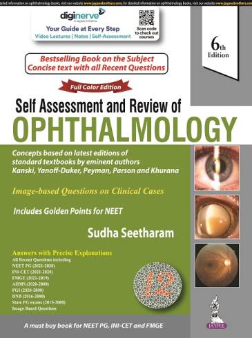Self Assessment and Review of Ophthalmology by Sudha Seetharam, 6e