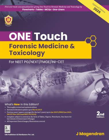 ONE TOUCH Forensic Medicine & Toxicology, 2e by Dr Magendran (PB)